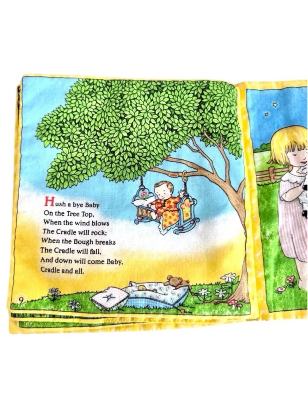 Mary Engelbreit Mother Goose Volume 1 Soft Fabric Cloth Book Baby Toddler